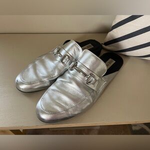 Steve Madden Kandi Mule Slides - 2 pair - Silver & Black 9.5